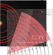 D&D Cone Spell AOE Template Acrylic Areas of Effect Damage Markers Tabletop Game Map Measure Tool from 5 to 60 ft, DM Accessories for TTRPGs