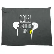 Oops Omelette Time - Funny Novelty Soft Sport Microfiber Towel