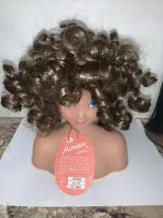 NEW Monique Collection Dottie Doll Wig Light Brown Size 12 13 Curly Ringlets