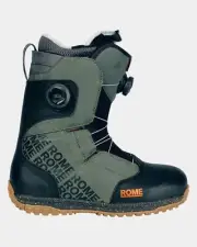Rome Bodega Double Boa Snowboard Boots Men's Size 12 Black/Olive New 2025
