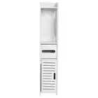 Bathroom Storage Cabinet Wood Cupboard Shelf Tissue Storage Rack