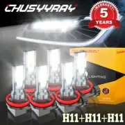Para For Kia Forte 2010-2016 Faro Luces altas/bajas + bombillas antiniebla Kit