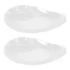 2 Pcs Chip and Dip Platter Dumpling Plate with Vinegar Dish