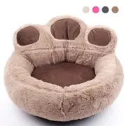 4 Colors Soft Warm Paw Shape Washable Wear Resistant Pet Bed for Dogs
