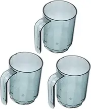 Gatuida 3pcs Nordic Style Plastic Tooth Cups Lightweight Tooth Brushing Holders for Bathroom Travel Elegant Shower Cup Set Easy to Containers Portable Design for Adults