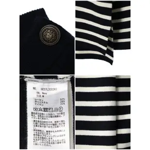 AMERICAN HOLIC 條紋肩扣設計側開衩針織上衣(HC37L2C03K0)