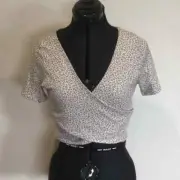 Supre Women’s Animal Print Crop Top - Size L - NEW WITH TAGS