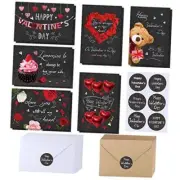 120 Sets Valentine's Day Cards with Envelopes Stickers Assortment Bulk 6