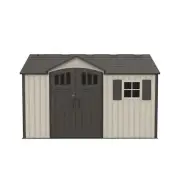 Lifetime 60223 Plastic Storage Shed 12.5x8 Outdoor Garden Building Weatherproof