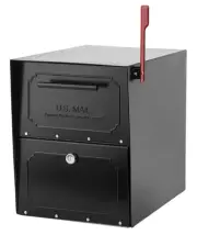 Oasis TriBolt Galvanized Steel, Locking Post Mount Mailbox, Compatibility Cod...