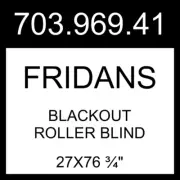 IKEA FRIDANS Blackout Roller Blind White 27x76 ¾" 703.969.41