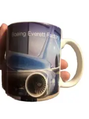 Boeing Airplane Everett Division Colorful Ceramic Coffee Mug Cup