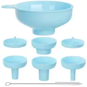 Wide Mouth Versatile Funnel Canning Kitchen Food Grade Plastic 4size 2 Strainers