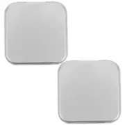 2pcs Metal Tin Box Containers Metal Tin Box Mini Tin Box Portable Storage Cases