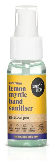 Simply Clean Lemon Myrtle Hand Sanitiser | 50ml