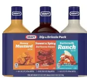 Kraft Dip & Drizzle Sauce, 3 pk. June 2025