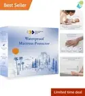 Premium King Size Waterproof Mattress Protector - Soft, Noiseless, Cooling Co...