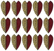 5 New Sets Harrows Vortex Dart Flights - Ships w/ Tracking - Red & Gold