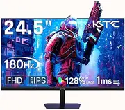 KTC 24.5'' Gaming Monitor 180Hz FHD,Fast IPS 1080P 1 ms, 128% sRGB HDR10,Freesync HDMI x 2 /DP x 1 VESA Tilt Adjustable Xbox PS5 Switch (HDMI Cable Included)