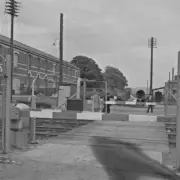 Barrier gates Dundalk Co Louth Ireland Railway OLD PHOTO