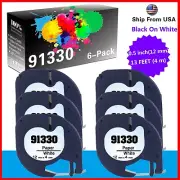 6-Pack letratag refills 91330 10697 for Dymo LT-110T 100H 100T Label Maker