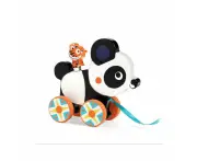 Djeco Wooden Billie Panda Pull Along 19cm Educational Toy Kids/Children 18m+