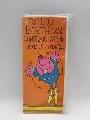 Vintage Humorous Birthday Card Card Masters Retro