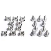 10Pcs M5 Cage Nuts With Screws For Square Hole Racks Server Rack Cabinet s