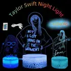 Taylor Swift 3D LED Night Light Desk Lamp 7-Colour Changing Touch Control Gift