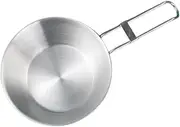 BCOATH Stainless Steel Camping Bowl Handle 1 Set Metal Bowls for Camping Backpacking Picnics Safe Comfortable Grip