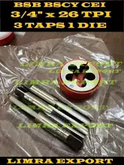 HIGH SPEED BSB BSCY,CEI 26 TPI TAP DIE SET 3/4" TAP AND DIE set
