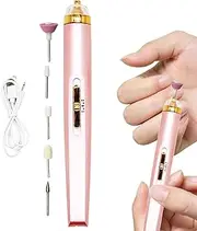 Electric Nail Buffer - Portable Trimmer Drill, Handheld Manicure File | Lightweight Filing Tool for Thick Toenails, Edge Shaping, Acrylic Grinding, Multi-Purpose Polither Kit