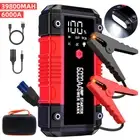 6000A Jump Starter Portable 12V Safe Car Power Bank Pack Charger w/ LED Display