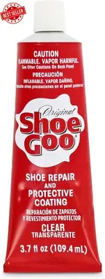 Shoe Goo Clear 3.7 Oz Shoe Repair Adhesive for Soles Boots Sneakers Waterproof
