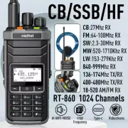 RT-860 Multi Band Ham Radio HF UHF VHF Dual Band with AM USB LSB CW CB Reception