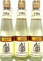 Lee Kum Kee Seasoned Rice Vinegar 16.9 oz ( Pack of 3 )