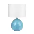 Boden Ceramic Table Lamp Blue Bedside Bed Desk Sofa Side Reading Night Light