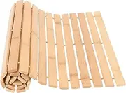 COOLHIYA -Slip Floor Mat Bamboo Shower Mat Bath Mats Non-Slip Hard Moisture-Proof for
