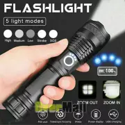 Tactica Linterna LED USB Recargable Linternas Alta Potencia de Mano con 5 Modos