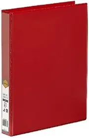 Marbig Clear View A4 3D-Ring Insert Binder, 25 mm, Red