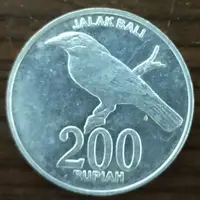 在飛比找蝦皮購物優惠-印尼 2003年 200 RUPIAH 錢幣 UNC品項帶光