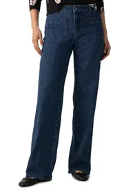 Sanctuary The Marine Patch Pocket Wide Leg Jeans in Aspen at Nordstrom, Size 27
