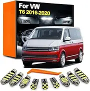 19Pcs Car Bulb Accessories LED Interior Light Kit, For VW Volkswagen Multivan Caravelle Transporter T6 2016 2017 2018 2019 2020