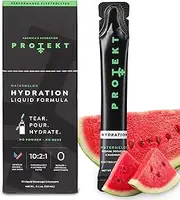 Protekt HYDRATION Liquid Electrolyte Packets - Organic Electrolytes and Sugar-Free Energy Packets - 10:2:1 Sodium, Potassium, Magnesium Ratio for Electrolyte Balance - Hydration Pack of 10, Watermelon