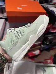 Size 1.5Y - Air Jordan 4 Retro PS Seafoam Sail/Metallic Silver -BRAND NEW! -628