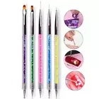 Nail Art Dotting Pen Rhinestone Painting Flower Brush Drawing Liner Brush