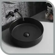 Simplus Round Bathroom Basin Vanity Sink Ceramic Above Counter Hand Wash 410x410x125mm
