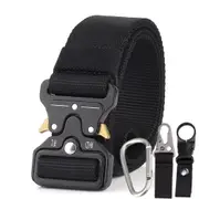 3.8cm Men Tactical Belt Army Fans Outdoor Training Belt - Black