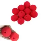 10 Pcs Halloween Circus Make Up Clown Red Ball Cosplay Props Red Nose Sponge