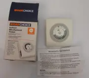 Timer Indoor Mechanical Mini Analog Timer with 1 Polarized Outlet Work Choice